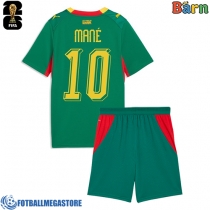 Fotballdrakt Barn Senegal Sadio Mane #10 Bortedraktsett VM 2026 Kortermet (+ Korte bukser)